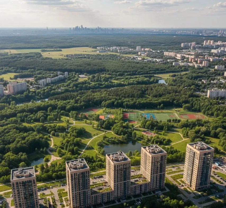 Коробки и собранные вещи при переезде из Москвы в другой город